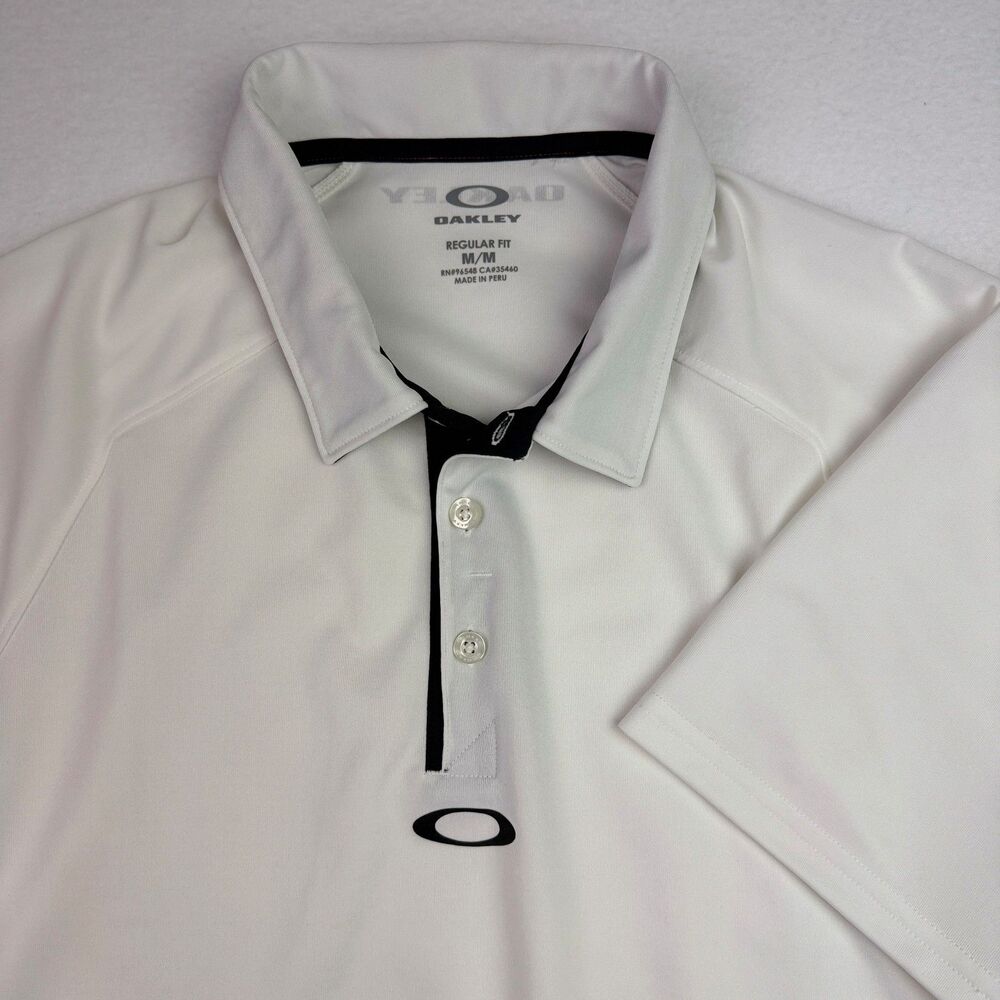 Oakley Hydrolix White Golf Polo Medium